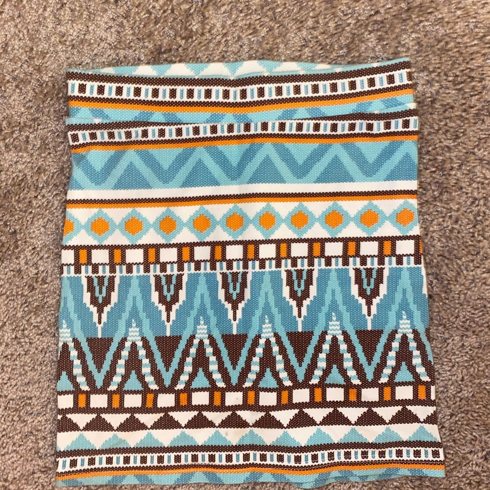 Aztec body-con skirt